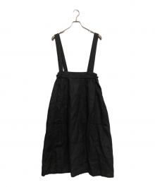 fog linen work（フォグリネンワーク）の古着「アウスミス ツーウェイスカート」｜ブラック