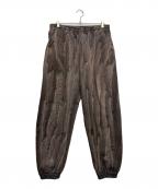 LOS ANGELES APPARELロサンゼルスアパレル）の古着「14oz FLEECE SWEATPANT DRIP DYE」｜グレー