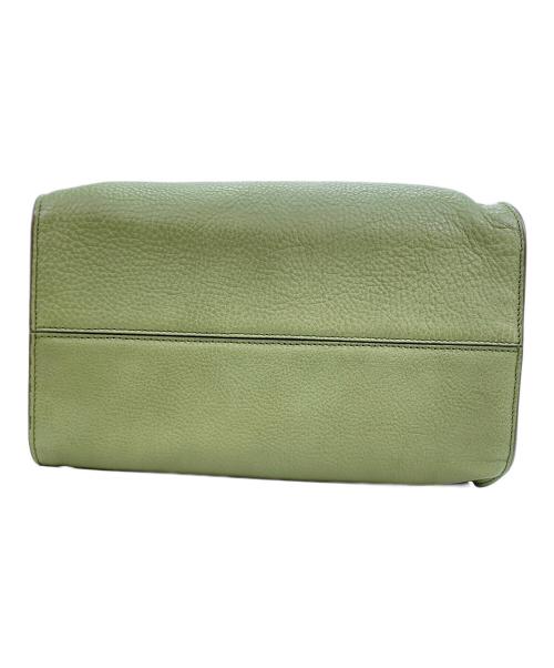 HIROFU（ヒロフ）HIROFU (ヒロフ) ヌーボラレザートートバッグ グリーンの古着・服飾アイテム