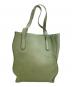 HIROFU (ヒロフ) ヌーボラレザートートバッグ グリーン：20000円