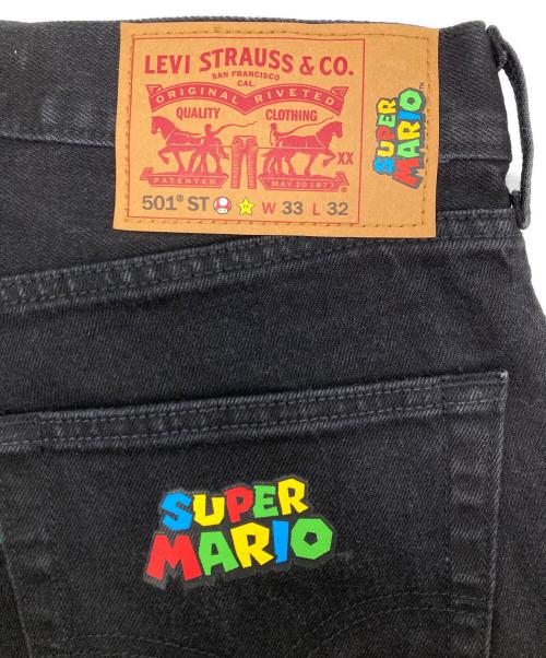 LEVI'S（リーバイス）LEVI'S (リーバイス) SUPER MARIO (スーパーマリオ) スーパーマリオコラボ501デニムパンツ ブラック サイズ:W33の古着・服飾アイテム