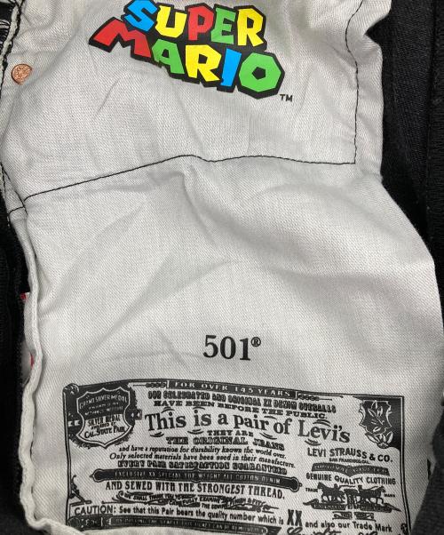LEVI'S（リーバイス）LEVI'S (リーバイス) SUPER MARIO (スーパーマリオ) スーパーマリオコラボ501デニムパンツ ブラック サイズ:W33の古着・服飾アイテム