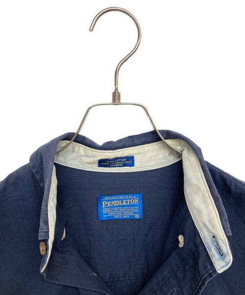 PENDLETON（ペンドルトン）PENDLETON (ペンドルトン) ９０sボタンダウンシャツ ネイビー サイズ:Mの古着・服飾アイテム