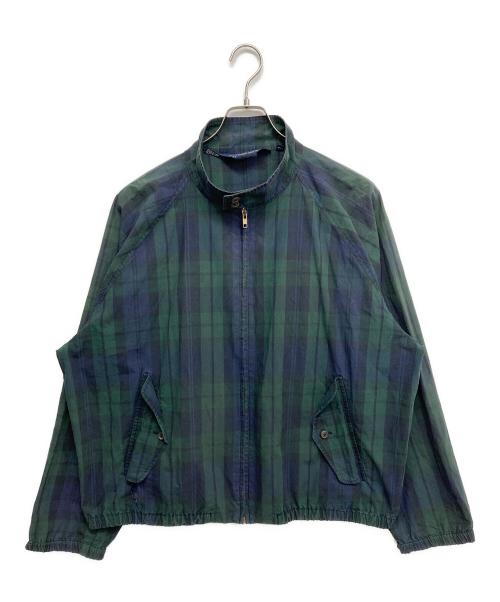 POLO RALPH LAUREN（ポロ・ラルフローレン）POLO RALPH LAUREN (ポロ・ラルフローレン) スイングトップ ネイビー×グリーン サイズ:XLの古着・服飾アイテム