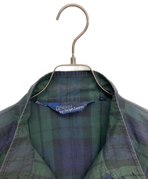 POLO RALPH LAUREN（ポロ・ラルフローレン）POLO RALPH LAUREN (ポロ・ラルフローレン) スイングトップ ネイビー×グリーン サイズ:XLの古着・服飾アイテム