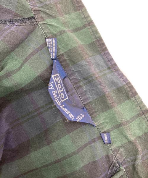 POLO RALPH LAUREN（ポロ・ラルフローレン）POLO RALPH LAUREN (ポロ・ラルフローレン) スイングトップ ネイビー×グリーン サイズ:XLの古着・服飾アイテム