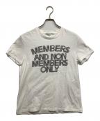 STELLA McCARTNEYステラマッカートニー）の古着「Members And Non Members Only T-shirt」｜ホワイト
