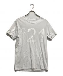 Nº21（ヌメロヴェントゥーノ）の古着「ロゴプリントTシャツ」｜ホワイト