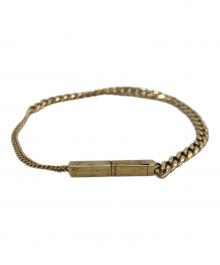 BOTTEGA VENETA（ボッテガベネタ）の古着「IDチェーンブレスレット」｜ゴールド