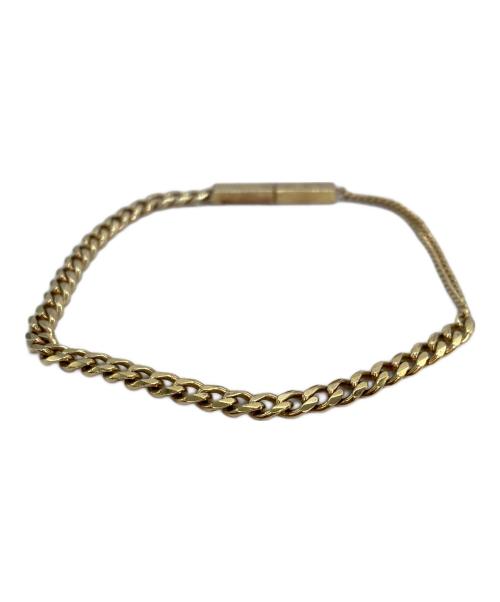 BOTTEGA VENETA（ボッテガベネタ）BOTTEGA VENETA (ボッテガベネタ) IDチェーンブレスレット ゴールドの古着・服飾アイテム