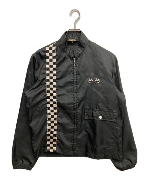 Sears（シアーズ）Sears (シアーズ) ナイロン レーシングジャケット ブラック サイズ:Mの古着・服飾アイテム