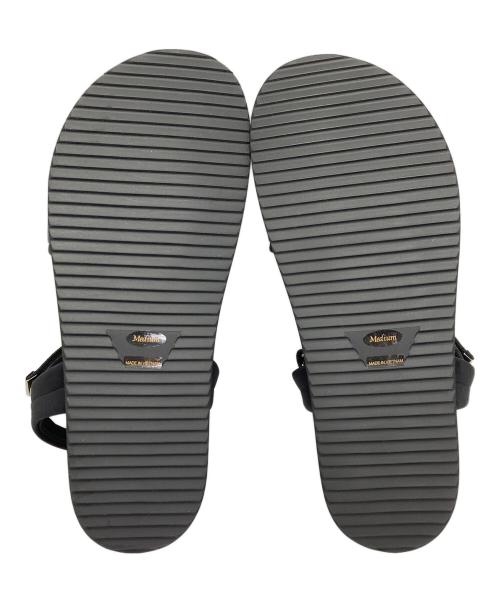 MACKINTOSH LONDON（マッキントッシュ ロンドン）MACKINTOSH LONDON (マッキントッシュ ロンドン) ビジューモチーフフットベッドサンダル ブラック サイズ:Mの古着・服飾アイテム