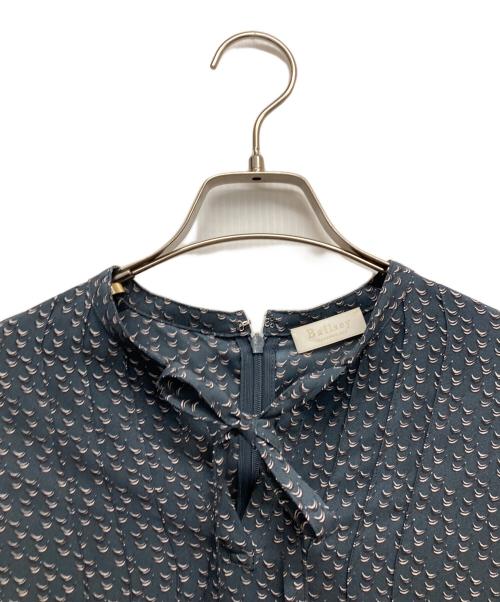 BALLSEY（ボールジィ）BALLSEY (ボールジィ) クレセントムーンプリント ボウタイワンピース ネイビー サイズ:34の古着・服飾アイテム