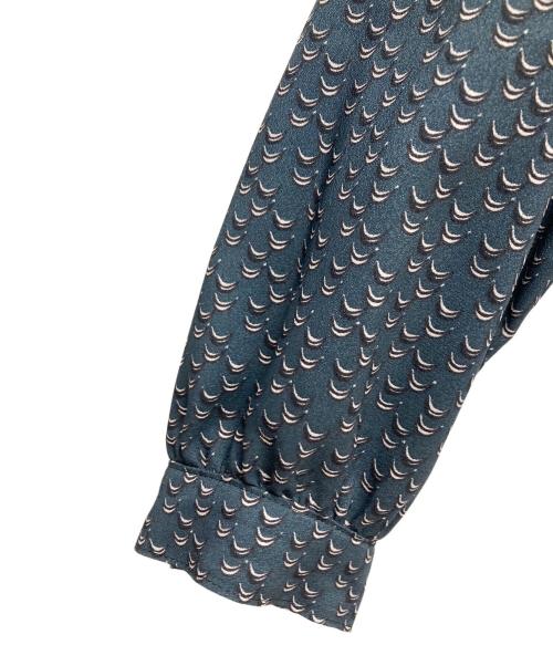 BALLSEY（ボールジィ）BALLSEY (ボールジィ) クレセントムーンプリント ボウタイワンピース ネイビー サイズ:34の古着・服飾アイテム