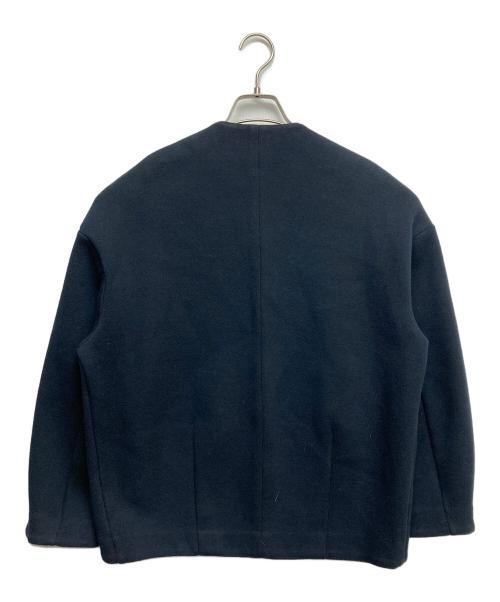 UNTITLED（アンタイトル）UNTITLED (アンタイトル) ノーカラージャケット ネイビー サイズ:2の古着・服飾アイテム