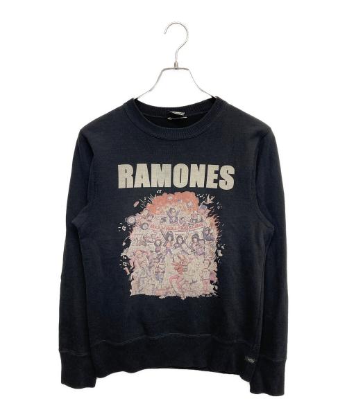Hysteric Glamour（ヒステリックグラマー）Hysteric Glamour (ヒステリックグラマー) RAMONES (ラモーンズ) プリントスウェット ブラック サイズ:不明の古着・服飾アイテム