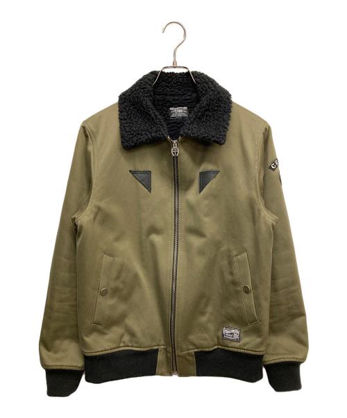 CRIMIE（クライミー）CRIMIE (クライミー) 裏ボアミリタリージャケット グリーン サイズ:Mの古着・服飾アイテム
