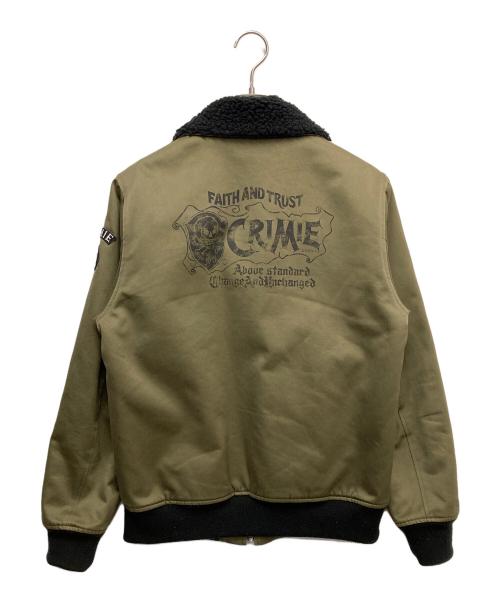 CRIMIE（クライミー）CRIMIE (クライミー) 裏ボアミリタリージャケット グリーン サイズ:Mの古着・服飾アイテム