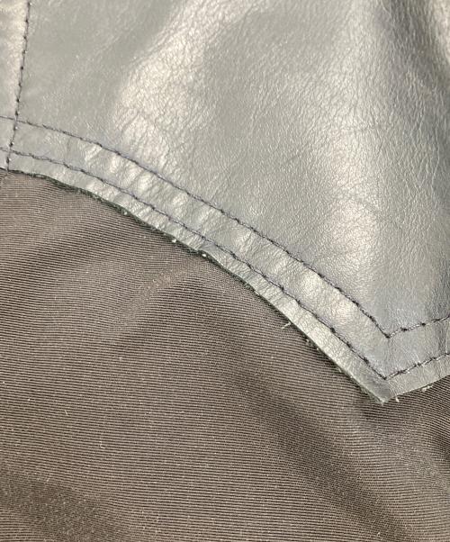Schott（ショット）Schott (ショット) LEATHER YOKE MOUNTAIN JACKET ブラック サイズ:Sの古着・服飾アイテム