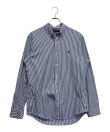 POLO RALPH LAUREN（ポロ・ラルフローレン）の古着「ストライプシャツ」｜ブルー