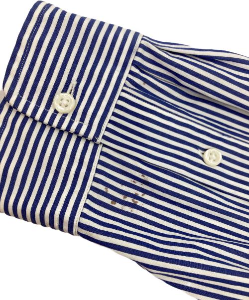 POLO RALPH LAUREN（ポロ・ラルフローレン）POLO RALPH LAUREN (ポロ・ラルフローレン) ストライプシャツ ブルー サイズ:Lの古着・服飾アイテム