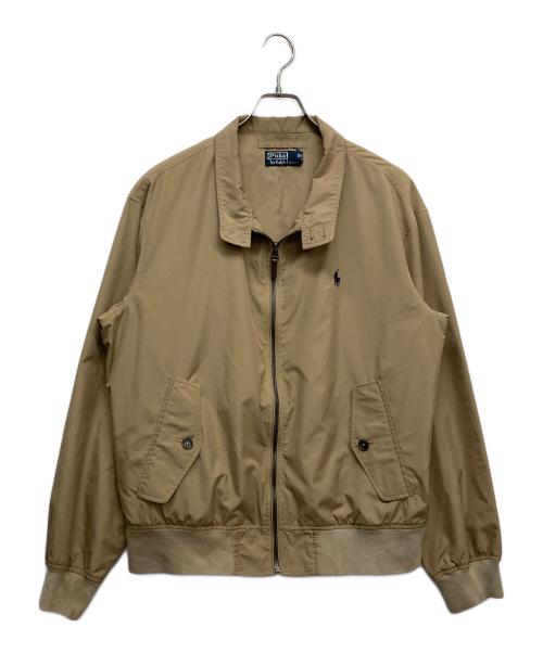 POLO RALPH LAUREN（ポロ・ラルフローレン）POLO RALPH LAUREN (ポロ・ラルフローレン) ナイロンスイングトップ ベージュ サイズ:XLの古着・服飾アイテム