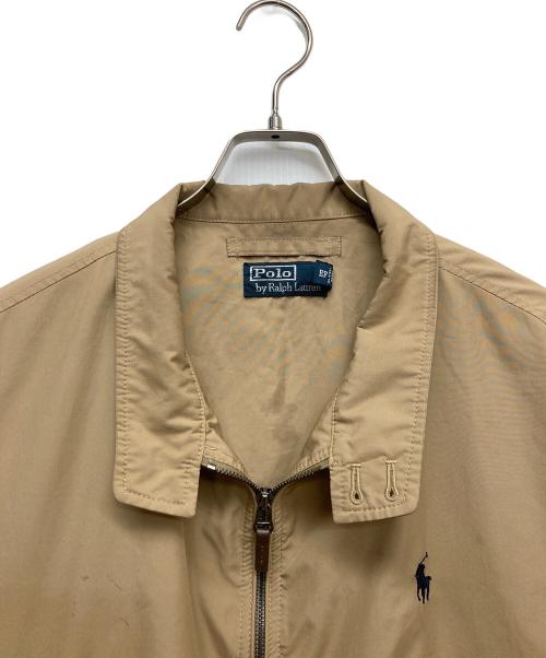 POLO RALPH LAUREN（ポロ・ラルフローレン）POLO RALPH LAUREN (ポロ・ラルフローレン) ナイロンスイングトップ ベージュ サイズ:XLの古着・服飾アイテム