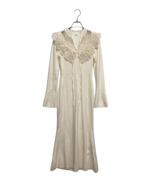 Snidel（スナイデル）Snidel (スナイデル) エンブロイダリーレースワンピース アイボリー サイズ:FREEの古着・服飾アイテム