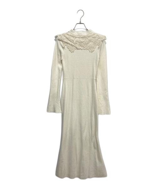 Snidel（スナイデル）Snidel (スナイデル) エンブロイダリーレースワンピース アイボリー サイズ:FREEの古着・服飾アイテム