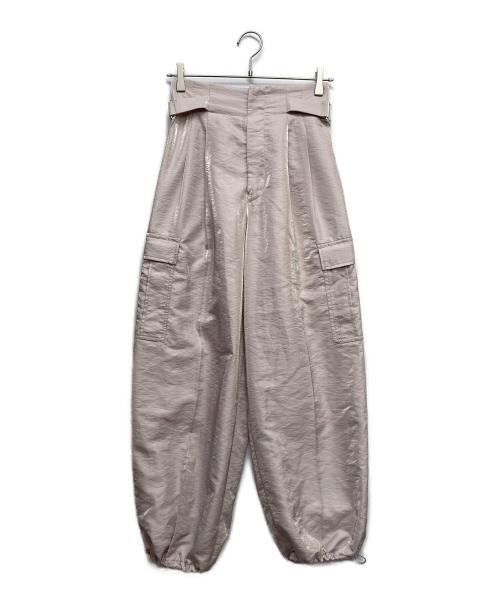 furfur（ファーファー）FURFUR (ファーファー) ハイウエストワークパンツ ピンクの古着・服飾アイテム