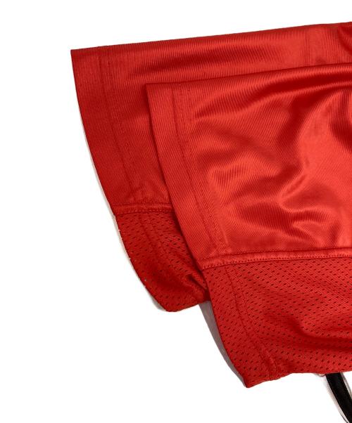 adidas（アディダス）adidas (アディダス) ゲームスナップtシャツ レッド サイズ:Lの古着・服飾アイテム