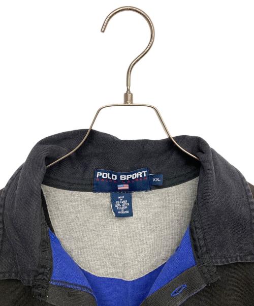 POLO SPORT（ポロスポーツ）POLO SPORT (ポロスポーツ) 90’Sラガーシャツ ブルー サイズ:XXLの古着・服飾アイテム