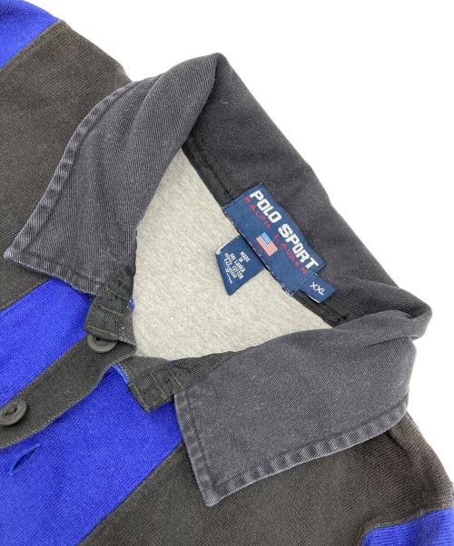 POLO SPORT（ポロスポーツ）POLO SPORT (ポロスポーツ) 90’Sラガーシャツ ブルー サイズ:XXLの古着・服飾アイテム