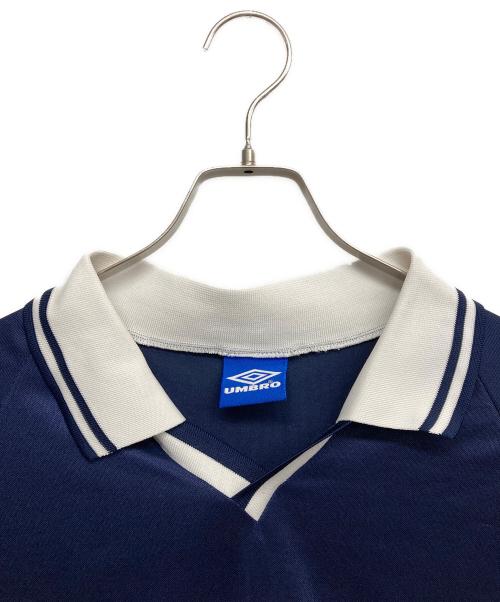 UMBRO（アンブロ）UMBRO (アンブロ) ロゴゲームシャツ ネイビー サイズ:Lの古着・服飾アイテム