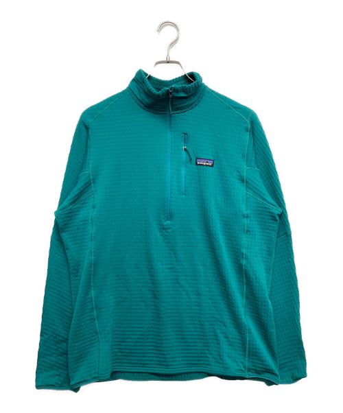 Patagonia（パタゴニア）Patagonia (パタゴニア) R1 ハーフジップ プルオーバー グリーン サイズ:Lの古着・服飾アイテム