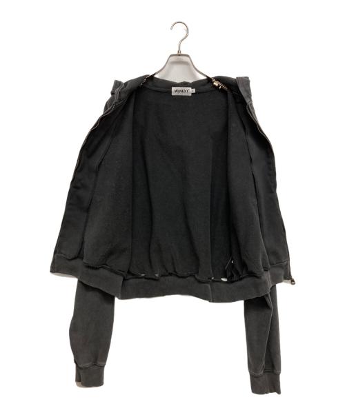 WLNEXT（ダブルエルネクスト）WLNEXT (ダブルエルネクスト) グランジ ラメビーンズパーカー ブラック サイズ:XLの古着・服飾アイテム