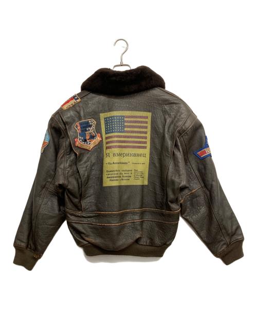 U.S.NAVY（ユーエスネイビー）U.S.NAVY (ユーエスネイビー) g-1ジャケット ブラウン サイズ:Mの古着・服飾アイテム