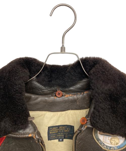 U.S.NAVY（ユーエスネイビー）U.S.NAVY (ユーエスネイビー) g-1ジャケット ブラウン サイズ:Mの古着・服飾アイテム