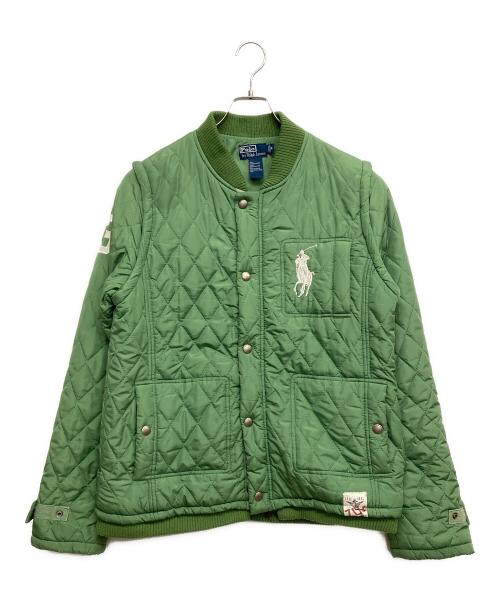 POLO RALPH LAUREN（ポロ・ラルフローレン）POLO RALPH LAUREN (ポロ・ラルフローレン) キルティングジャケット グリーン サイズ:XLの古着・服飾アイテム