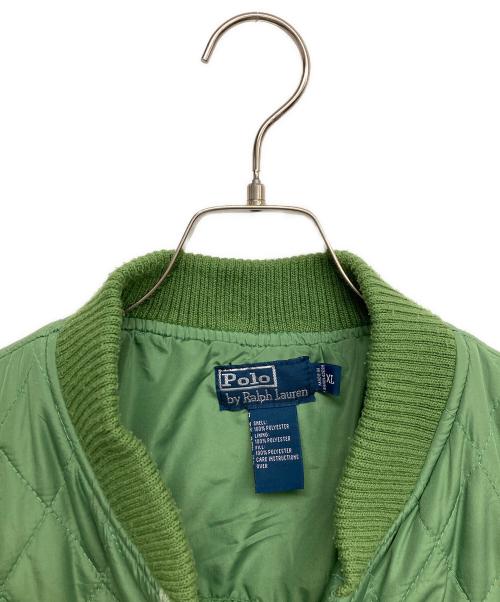 POLO RALPH LAUREN（ポロ・ラルフローレン）POLO RALPH LAUREN (ポロ・ラルフローレン) キルティングジャケット グリーン サイズ:XLの古着・服飾アイテム