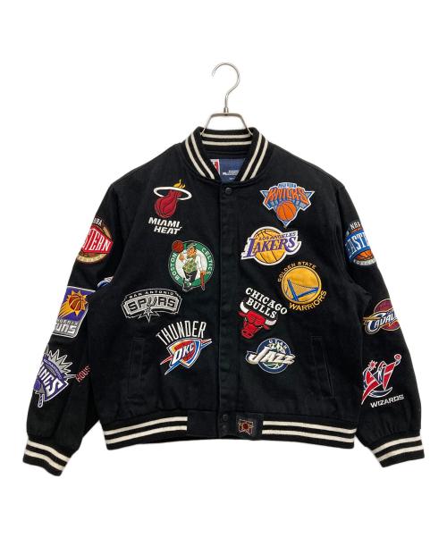 JH Design（ジェイエイチデザイン）jh design (ジェイエイチデザイン) NBAワッペンスタジャン ブラック サイズ:2XLの古着・服飾アイテム