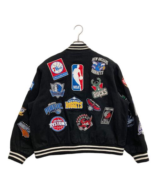 JH Design（ジェイエイチデザイン）jh design (ジェイエイチデザイン) NBAワッペンスタジャン ブラック サイズ:2XLの古着・服飾アイテム