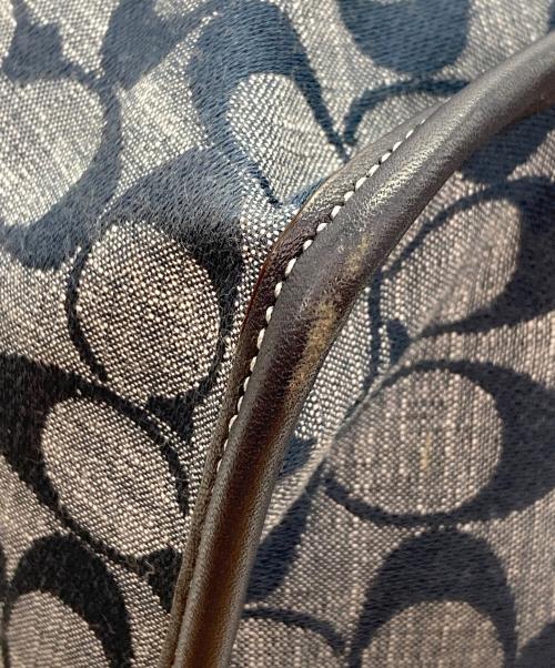 COACH（コーチ）COACH (コーチ) シグネチャー2WAYバッグ ネイビーの古着・服飾アイテム