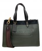 COACHコーチ）の古着「フィールドトート 30」｜グリーン