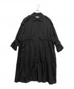 Adam et Ropeアダム エ ロペ）の古着「ステンカラートレンチコート」｜ブラック