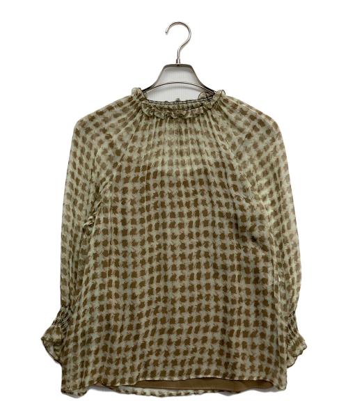 ANAYI（アナイ）ANAYI (アナイ) 長袖ブラウス 黄緑 サイズ:38の古着・服飾アイテム
