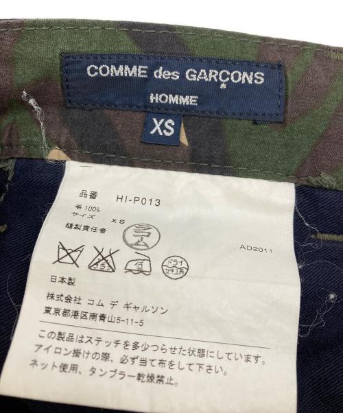 COMME des GARCONS HOMME（コムデギャルソン オム）COMME des GARCONS HOMME (コムデギャルソン オム) ウールテーパードパンツ ネイビー サイズ:XSの古着・服飾アイテム