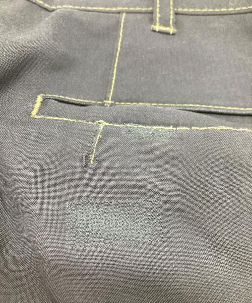 COMME des GARCONS HOMME（コムデギャルソン オム）COMME des GARCONS HOMME (コムデギャルソン オム) ウールテーパードパンツ ネイビー サイズ:XSの古着・服飾アイテム