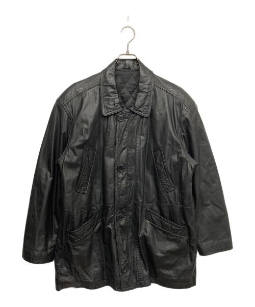 古着（フルギ）古着 (フルギ) カウレザージャケット ブラック サイズ:Lの古着・服飾アイテム