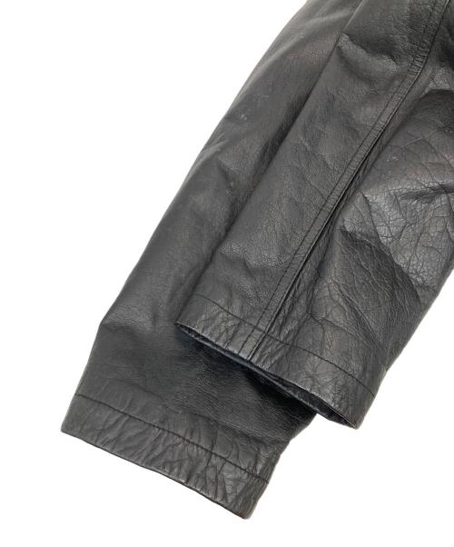 古着（フルギ）古着 (フルギ) カウレザージャケット ブラック サイズ:Lの古着・服飾アイテム